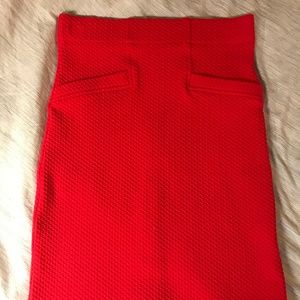 Anthropologie Ganni Red Skirt sz S